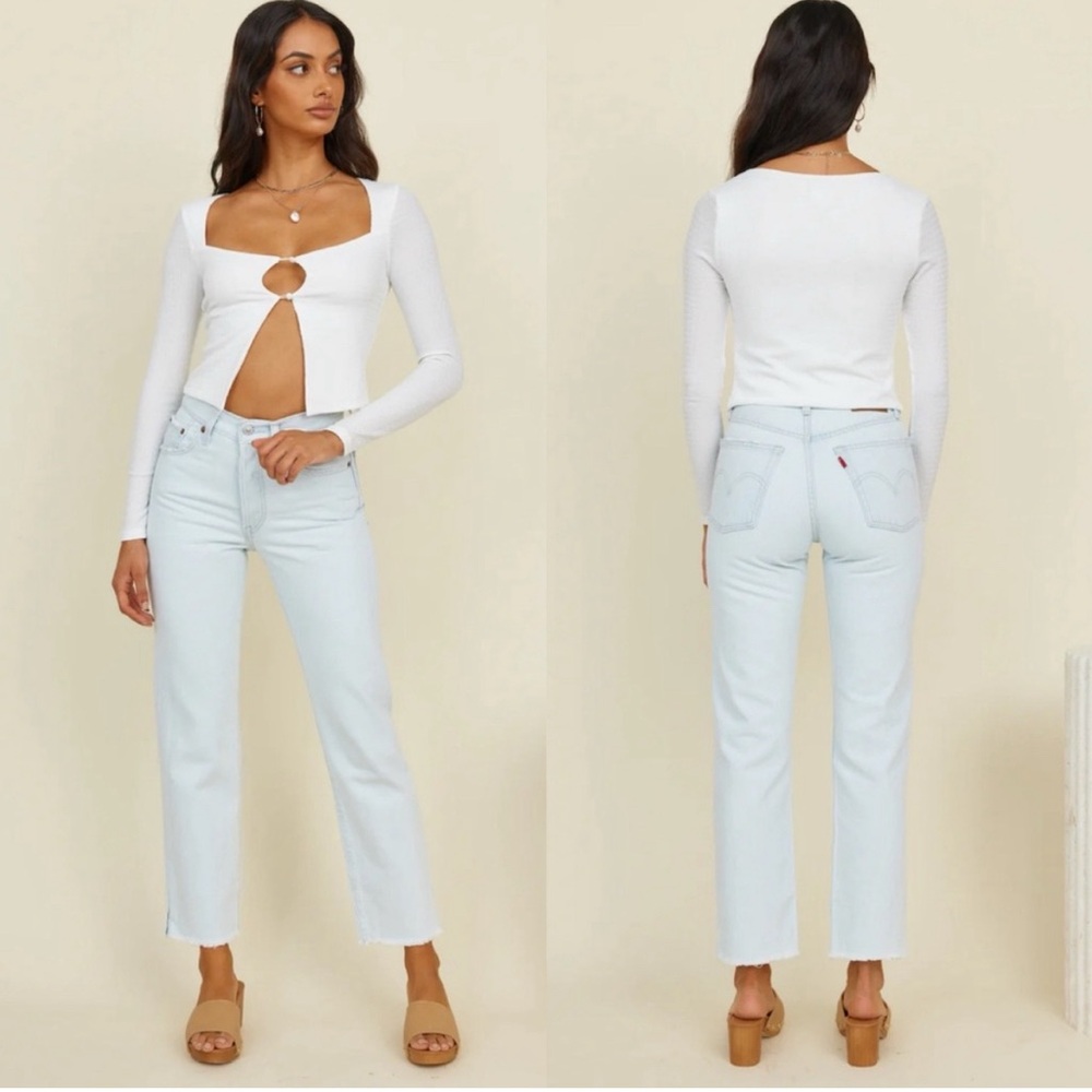 Levi's Light Blue Straight Leg Jeans